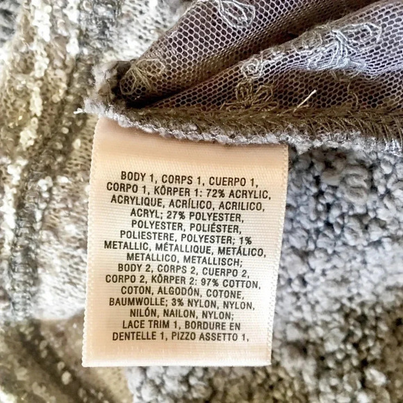 Anthropologie Angel Of The North Leta Knit Lace Sweater - Picture 5 of 6